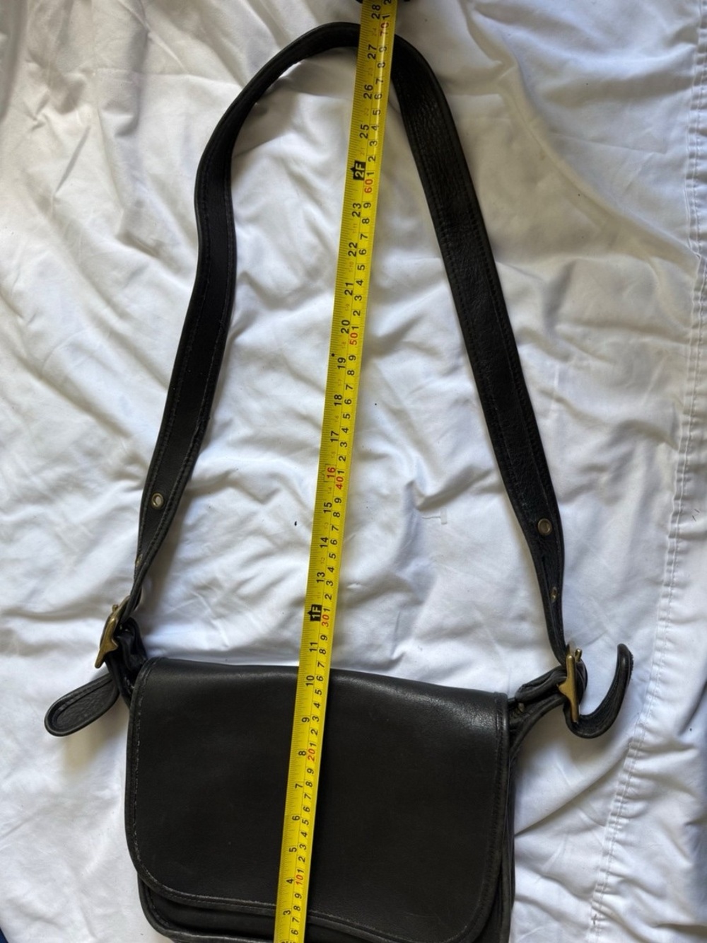 Vintage Coach Patricia Legacy 9951 Black Leather Flap Crossbody Bag USA - Picture 8 of 8